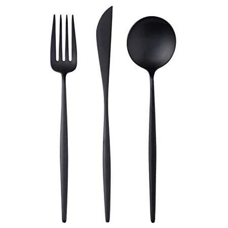 Art Deco Cutlery Matte Black
